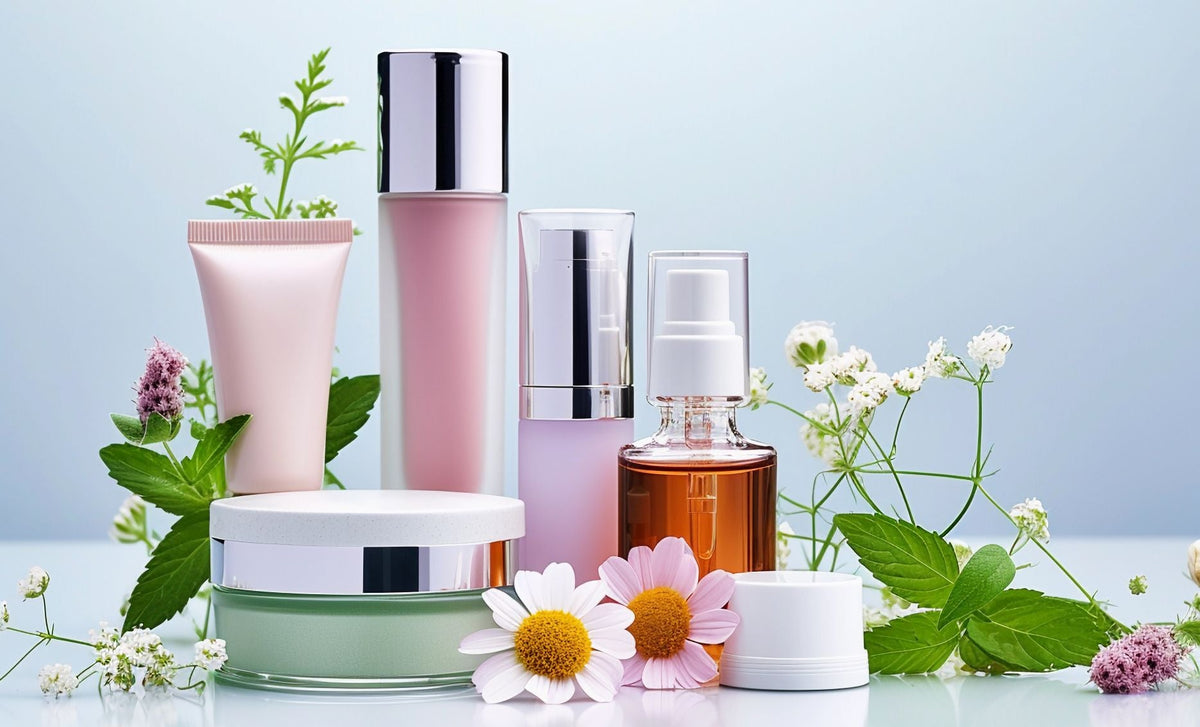 a set of skincare products