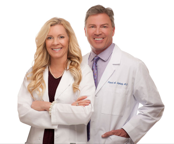 Dr. Kristen and Dr. Patrick Flaharty, founders of Trilogy Laboratories