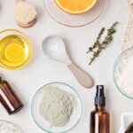 homemade cosmetics and clay facial mask eco friendly