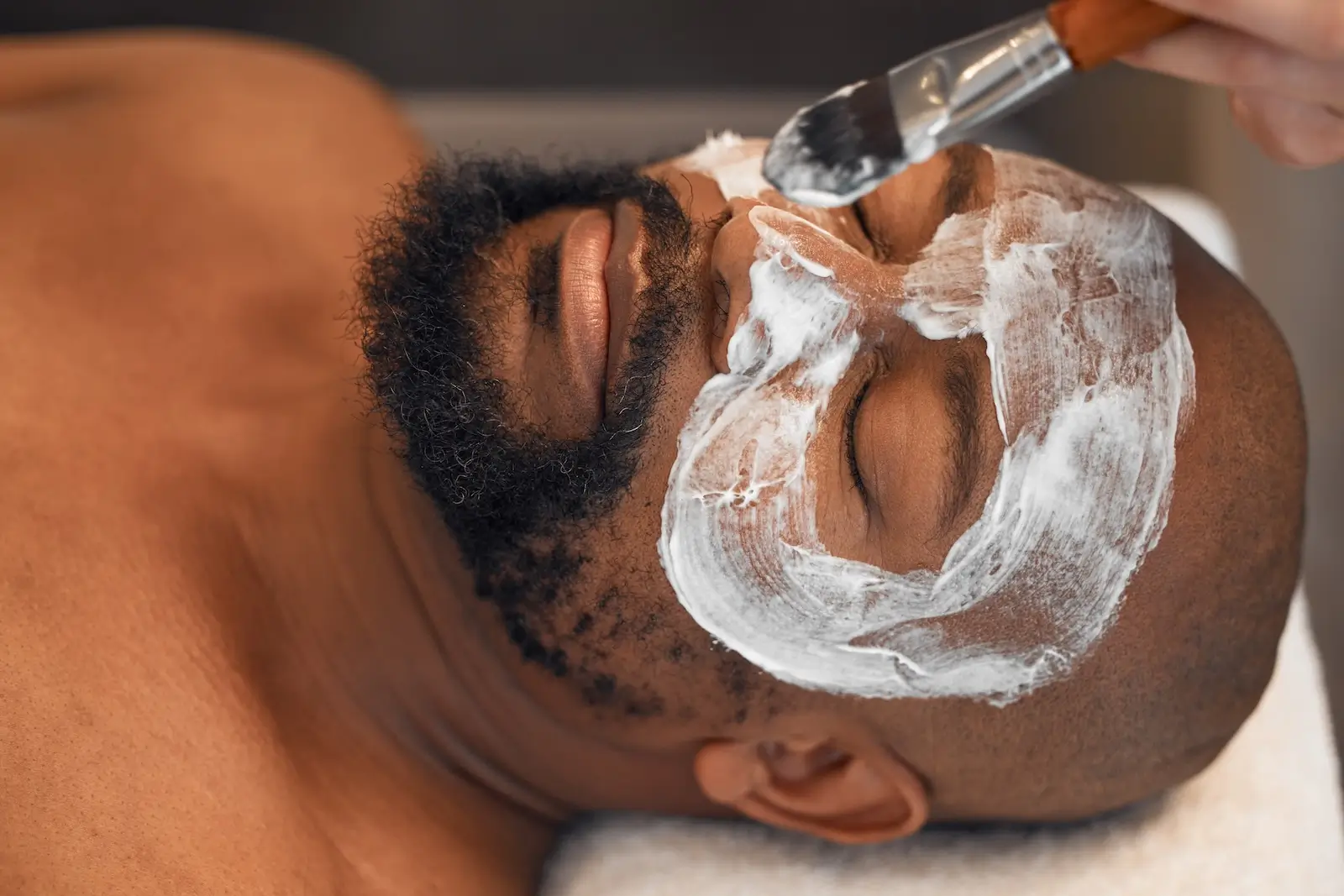 facial skincare and relax with black man in spa f 2025 04 06 08 00 03 utc